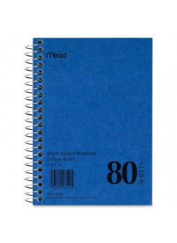 Notebook, 80 Sheets 5" x 7" - 1 Each White Paper - mea06542